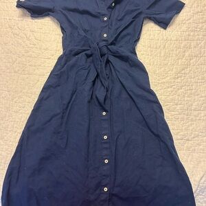 Vineyard Vines Navy Long Sleeve Dress